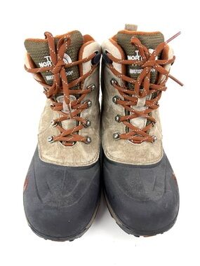 The North Face AYX2 Youth Brown and Black Waterproof Winter Boots